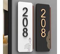 Targa Personalizzata Con Numero Civico Verticale/orizzontale, Cartello D'ingresso Della Casa In Acrilico Moderno 3D Personalizzato, Targhetta Decorativa For Il Nome Della Stanza