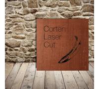 Targa Personalizzata in Metallo CORTEN. Insegna su misura Effetto Ruggine.