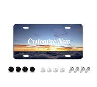 Targa personalizzata per la parte anteriore dell'auto Personalizzata, Aggiungi le tue personalizzate Testo, Immagine, Foto, Logo Art Design Etichette auto per auto Targhe anteriori 6 x 12 pollici
