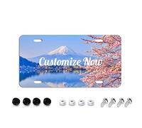 Targa personalizzata per la parte anteriore dell'auto Personalizzata, Aggiungi le tue personalizzate Testo, Immagine, Foto, Logo Art Design Etichette auto per auto Targhe anteriori 6 x 12 pollici