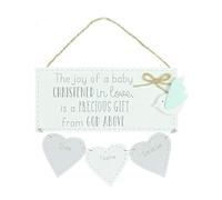 Targa personalizzata Petit Cheri per battesimo con data, nome, posizione