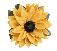 Targa porta girasole, attraente girasole giallo rotondo per porta d'ingresso, decorazione camera da letto da 15,5 pollici, fiore di seta