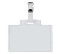 Targa portabadge con clip Sei Rota PASS 3E - formato 9,5x6 cm - conf. 100 pezzi - 318005 CF6