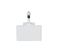 Targa portabadge con clip Sei Rota PASS 3M - formato 9,5x6 cm - conf. 100 pezzi