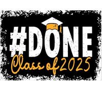Targa regalo in latta con scritta Classe del 2025, ho finito la laurea, creativa, vintage, divertente, novità, per decorare casa, giardino, caffè, uffici, negozi, bar, club, 8x12 pollici.