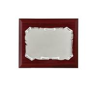 TARGA RICORDO E COMMEMORATIVA INCIDIBILE CM.23x18 TOTALI CON LASTRA IN ARGENTO 925% CM.16x12 A FORMA DI PERGAMENA SU BASE ECO LEGNO IN ARGENTO 925% CON SCATOLA DA REGALO E GARANZIA MADE IN ITALY 1507G