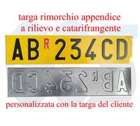 Replica Targa Macchina Operatrice a rilievo a catarifrangente misura 16,5x16,5d