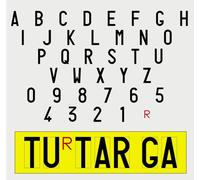 Portatarga giallo Supporto targa