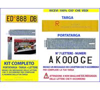 Targa Ripetitrice Rimorchi Portatarga Carrelli lettere numeri appendice posterio