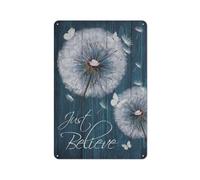 Targa rustica in metallo con farfalla, dente di leone, pittura, stampe con ritratti di Gesù, arte murale per la casa, camera da letto, soggiorno, decorazione da parete, 8x12 pollici