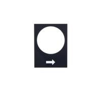 Targa scritta nera rettangolare 30x40 mm Harmony ZB2BY2904