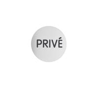Targa segnaletica adesiva Ø 80 mm "Privato" - THIRARD