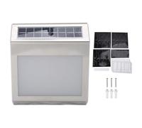 Targa solare con numero civico con luce LED, targa per indirizzo montata a parete, kit numero personalizzabile per ingresso casa, giardino, impermeabile
