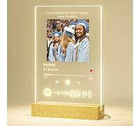 Targa Spotify personalizzata, cornice codice musicale canzone artistica in vetro, decorazione da scrivania per bambini figlio figlia aula scuola università laurea regali il giorno degli insegnanti