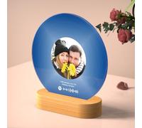 Targa Spotify Personalizzata Foto, Targhetta Spotify Glass Personalizzato Cornice con Canzone Spotify Regalo Donna Uomo, Dischi in Vinile Spotify Idee Regali Personalizzati Fidanzato Fidanzata Amica