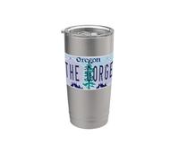 Targa The Gorge Oregon OR Columbia River Bicchiere termico in acciaio inox doppia parete