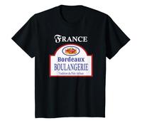 Targa Vintage con Scritta Bordeaux Francia Maglietta