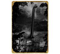 Targa vintage in metallo con mostro scozzese di Loch Ness, per casa, bar, pub, cucina, garage, ristorante, decorazione da parete, 30,5 x 20,3 cm, At033