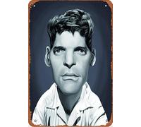 Targa vintage in metallo con scritta "Celebrity Sunday" di Burt Lancaster, 20,3 x 30,5 cm, decorazione da parete retrò vintage