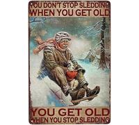 Targa vintage in metallo con scritta in inglese "You Don't Stop", in metallo, stile retrò, decorazione da parete per uomo, decorazione da parete per negozio di auto vecchie, poster per stazione di