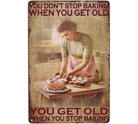 Targa vintage in metallo con scritta in inglese "You Don't Stop", in metallo, stile retrò, decorazione da parete per uomo, decorazione da parete per negozio di auto vecchie, poster per stazione di