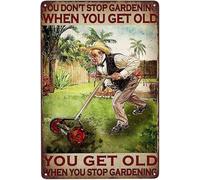 Targa vintage in metallo con scritta in inglese "You Don't Stop", in metallo, stile retrò, decorazione da parete per uomo, decorazione da parete per negozio di auto vecchie, poster per stazione di