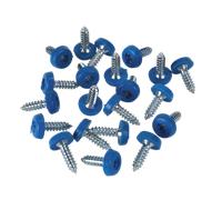 Targa Vite Plastica Racchiuso Testa 4.8 x 18mm Blu Confezione Di 50 - Sealey