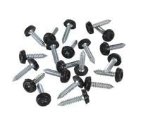 Targa Vite Plastica Racchiuso Testa 4.8 x 24mm Nero Confezione Di 50 - Sealey
