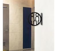 Targa WC rimovibile per uomo e donna, per edificio per uffici, centro