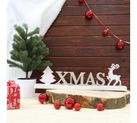 Targa Xmas Targa decorativa arredo casa Targa natalizia Targa fatta a manoDeclea