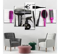 Targawerelax Quadro Su Tela Quadro Su Tela Immagine Di Parrucchiere Per Salone Di Bellezza Decorazioni Per La Casa Moderna 5 Pezzi Immagine Di Arte Della Parete Per Soggiorno Stampa E Poster 100x55cm