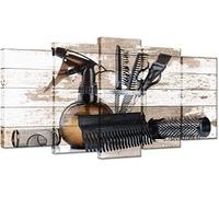 Targawerelax Quadro Su Tela Vintage Barber Shop Wall Art Strumenti Per Parrucchieri Set Ottimo Regalo Parrucchieri Stampa Fotografica Su Tela Dipinti Stampa Poster 150x80cm