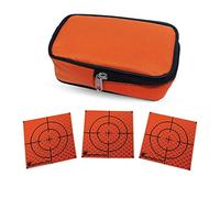 Target adesivo riflettente 20mm /40 mm /60 mm 100 pezzi: piastra Etichetta riflettente, ideale come monitoraggio degli edifici o test di deviazione (Orange)