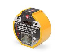 TARGET C13A3350 - Nastro Segnaletico - Adesivo - Pavimento - Attenzione - Segnaletica - Sicurezza - Marcatura - Giallo 33 Metri x 50 Millimetri