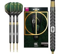 TARGET Cult-Set di Freccette in Acciaio al 90% tungsteno, Punta Svizzera, Unisex, Nero, Verde e Oro, 24 g