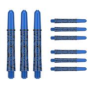 Target Darts 3 x Ink Design Blu Intermedio Blu PRO Grip Alberi per Freccette - 9 in Totale