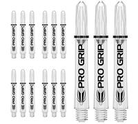 Target Darts 5 Set di aste Trasparenti per Freccette PRO Grip, Intermedio, 15 aste per Freccette in Totale