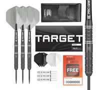 Target Darts Ares 24G Set di Freccette con Punta in Acciaio al tungsteno - 6 Alberi PRO Grip - 9 Voli PRO Ultra - Portafoglio Dart - Dart Counter App Coupon Bundle