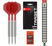 Target Darts Artemis K-Flex Tungsteno Punta in Acciaio Freccettes Set, 21G | Rosso KFlex No.2 Albero e Alette, Freccette Portafoglio Incluso | Professionale Accessori Freccette Kit