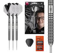Target Darts Beau Greaves Punta in Acciaio Set di Freccette, 23G/25G | Freccette al 90% Tungsteno, PRO Grip Alette PRO UItra N. 2, Punte Swiss Points Argento e Strumento SP Inclusi | Player Edizione
