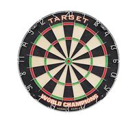 Target Darts Bersaglio per Freccette World Champions | Bersaglio per Freccette con Punta in Acciaio, Setole in Sisal Autorigeneranti e Anello di punteggio Rotante | Set di Dimensioni Regolamentari