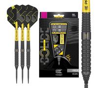 Target Darts Bolide Void 90% Tungsteno, Freccette con Punta in Acciaio Swiss Point | Barrel 02, 24G | Set di Freccette Professionali, Freccette Nere, Strumento Swiss Point Incluso