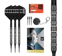 Target Darts Chris Dobey Punta Morbida 95K Freccette Set, 18G | 95% Freccette Tungsteno, Alette e Aste K-Flex N. 2, Punte Cryo Nere e Punte in Acciaio Svizzero Convertibili in Titanio | Player Edition