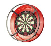 Target Darts Corona Vision Dartboard Sistema Illuminazione, Nero | Anello Luminoso Bianco LED Bersaglio Freccette con Piedini Magnetici | Luce Elimina Ombre | Accessori Professionali