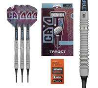Target Darts Cryo Punta Morbida Frecette Set, Barrels 13 - 18G | 90% Tungsteno Barrel, Cryo Tips, PRO Grip Tag Alberi & N. 6 Voli, Claret Viola & Blu Design