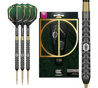 Target Darts Cult 90% Tungsten Swiss Point Steel Tip Darts Set, Freccette in Acciaio Unisex, Nero, Verde e Oro, 24 g