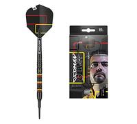 Target Darts Gabriel Clemens Black 80% Tungsten Soft Tip Darts Set, Freccette con Punta Morbida Unisex-Adulto, Nero, Giallo e Rosso, 20 g
