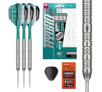 Target Darts Hydro Punta in Acciaio Set di Freccette, 25G (Barrel 02) | Freccette al 90% in Tungsteno, Punte Swiss Point Argentate, Aste PRO Grip Tag e Alette PRO Ultra N. 6, Strumento SP Incluso