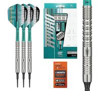 Target Darts Hydro Punta Morbida Set di Freccette (Barile 12), 18G | Freccette al 90% Tungsteno, Alette PRO Ultra N. 6, Aste PRO Grip Tag, Punte Pixel | Set di Freccette Professionali