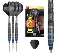 Target Darts Jeffrey de Graaf Gen 1 Freccette a Punta Svizzera con Punta in Acciaio, 90% Freccette in tungsteno, 23G | Generazione 1 Freccette con Punta in Acciaio Nero, Set di Freccette a Punti